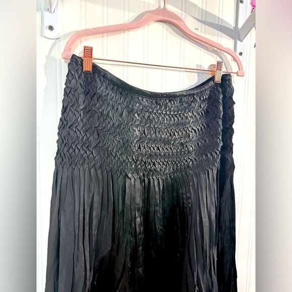 Persona by Great Cavalier Elegant Black Pleated Skirt Sz L - Picture 2 of 4